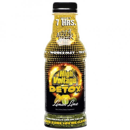 High Voltage Premium Detox Drink - 16oz - Lemon Lime New