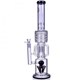 Smoke Runner - On Point Glass - 20" 6 Arm w/ Sprinkler Perc Bong New