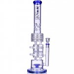 Neptune Trophy - Lookah? - 20" Sprinkler Perc To Honeycomb Barrel Perc - Blue New