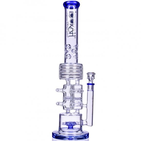 Neptune Trophy - Lookah? - 20\" Sprinkler Perc To Honeycomb Barrel Perc - Blue New