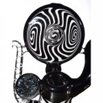 Black N White Octopus Wig Wag - Sherlock Bubbler New