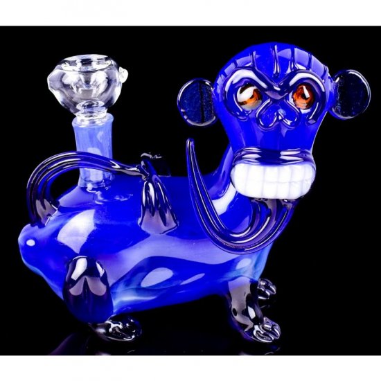 The Blue Monkey - 6\" Bong Water Pipe New