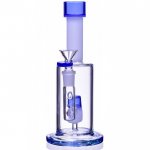 Candy Smoke - 9" Dual Color Showerhead Perc Straight Bong New