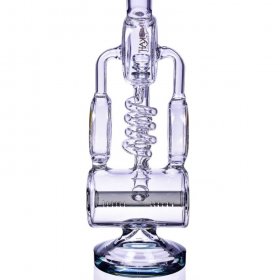 The Maze - Lookah? - 13" Spiral Coil Perc Recycler Bong - Pink New