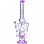 The Pink Panther - Lookah? - 21" Triple Tornado Chamber with Electric Sprinkler Perc - Pink New