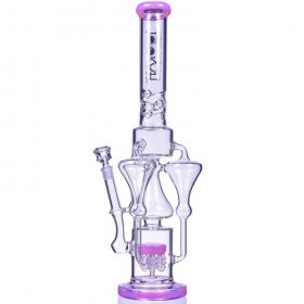 The Pink Panther - Lookah? - 21" Triple Tornado Chamber with Electric Sprinkler Perc - Pink New
