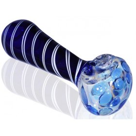 5" Pock a Dot Pipe - Blue New