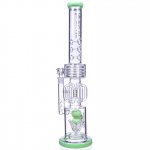 Smoke Realm - Lookah? - 21" Double Chamber Honeycomb Perc Bong - Assorted Color New