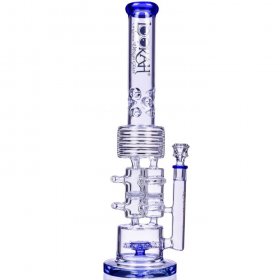 Neptune Trophy - Lookah? - 20" Sprinkler Perc To Honeycomb Barrel Perc - Blue New