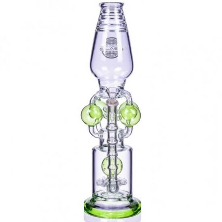 Blast Balls - 17" Quad Ball Chamber Multi Perc Bong - Purple New