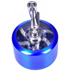 The Cutter - Hand Cranked Three Piece Grinder - 50mm - Blue New
