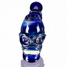 8" The Terminator Hammer Bubbler - Aqua Blue New