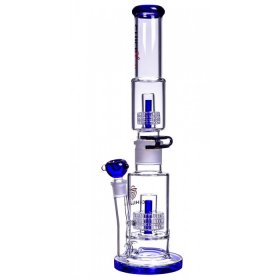 Chill Glass 19" Bong with Double Inline Matrix Perc - Blue New
