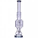 Strange Smoke - Lookah? - 20" Sprinkler Perc And Quad Honeycomb Bong - BLUE COLOR!!! New