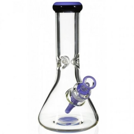 Simply Thick 10" Beaker Bottom Bong - 8mm Thick with American Color