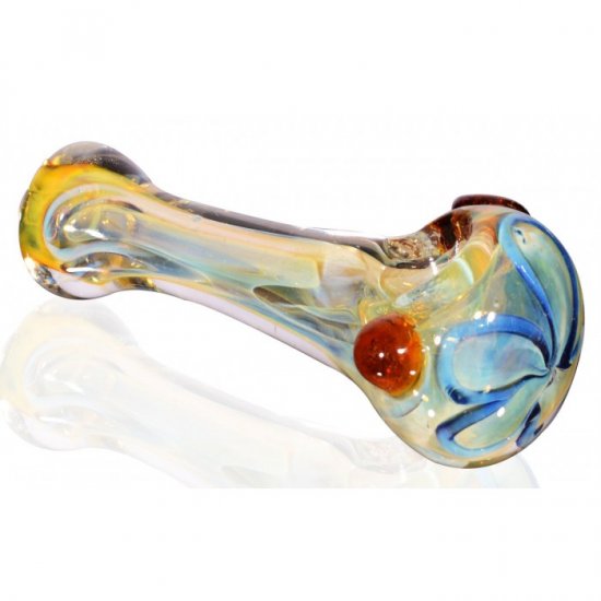 4.5\" Flower Fumed Hand Pipe New