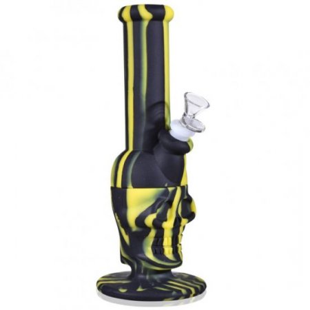 The Dark Knight Skull Face - 12" Silicone Bong New