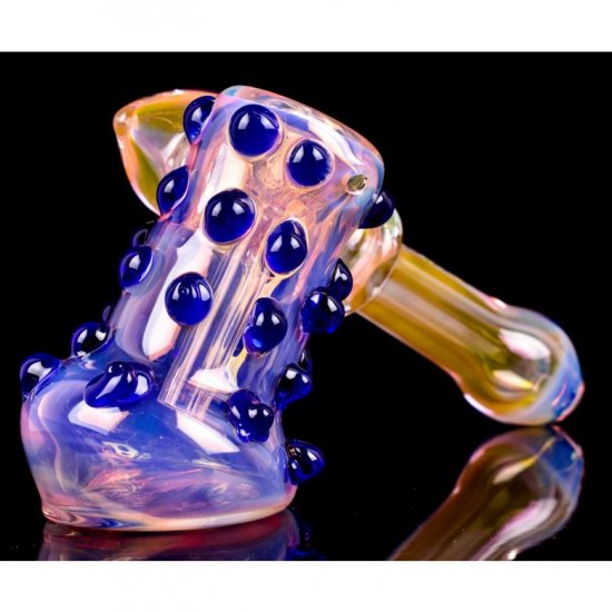 Thor\'s Hammer - 5\" Golden Fumed Bubbler New