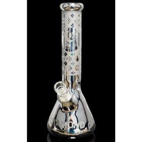 Blaze the Smoke - Diamond Glass? - 13" 7mm Thick Beaker Bong New