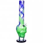 The Oathkeeper - 16" Multicolor Thick & Heavy Skull Face Design Bong New