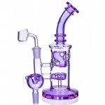 Faberge egg Bong with Circ Perk Shower Head - Purple New