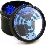 Herb Connect - 63MM Chromium Crusher? - Dual Four Part Grinder - Black/Blue New