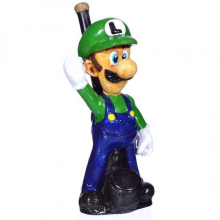 6" Character Wooden Pipes -Luigi New