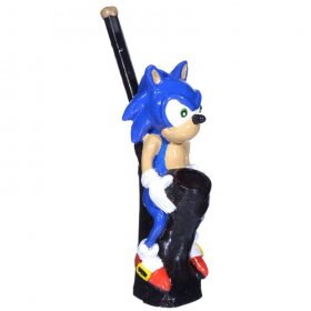 6" Character Fancy wooden pipes - Sonic New