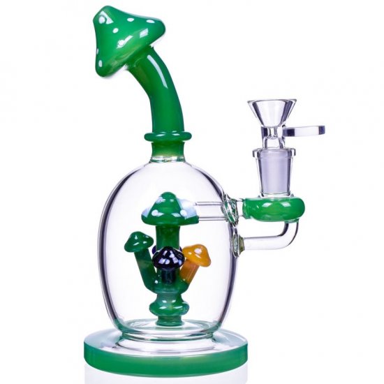 Smokroom - Mushroom Perc Orb Base Tilted Bong New