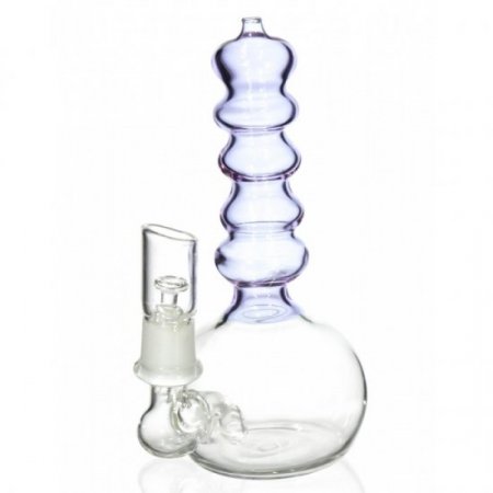 The Portable Lava Tube Mini Oil Dab Rig with Oil Dome and Nail and Dry Herb Bowl - Purple New