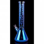 Smoke Chameleon- Chill Glass 15" Thick Iridescent Beaker Base Bong New