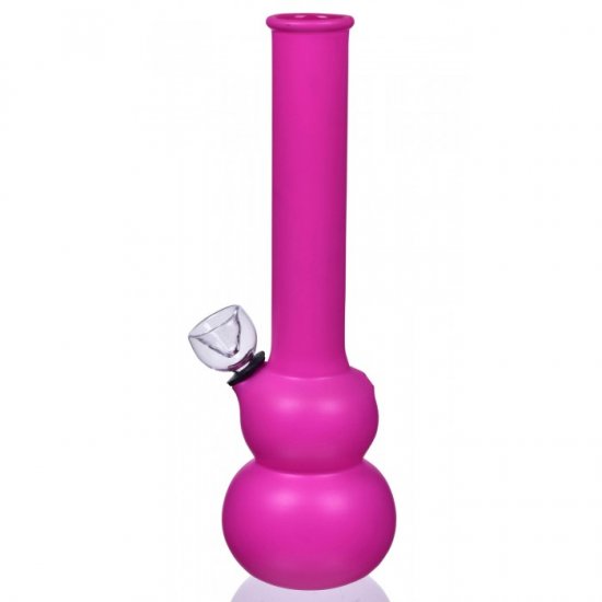 8\" Double Bubble Water Pipe - Pink New