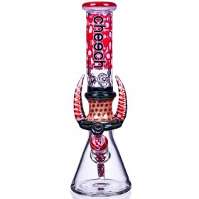 Devil's Heart - Cheech? - 14" Dual Horn Beaker Base Bong New