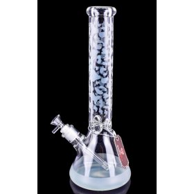 The Vibranium - Chill Glass 15" Thick UV Reactive Color Changing Beaker Base Bong - Blue New