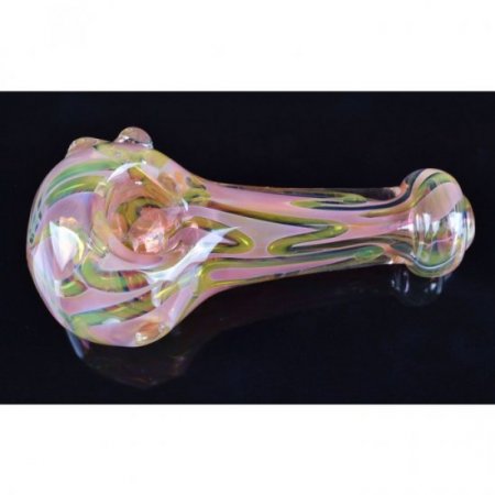 4" Golden Peach Glass Pipe New