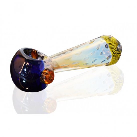 4\" Honeycomb Stem Blue Head - Fumed New