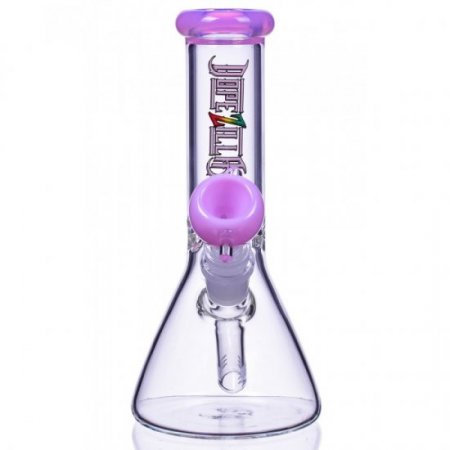 Lil Zilla - 7" Thick Beaker Base Bong - Milky Pink New