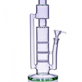 Taipei 101 - 19" Triple Honeycomb Cylinder Base Bong New