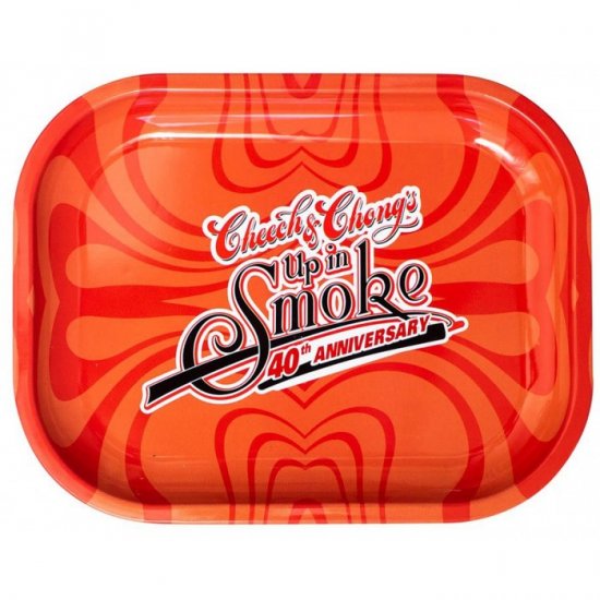 Cheech & Chong? \"40th Anniversary\" Red Rolling Tray - Small New