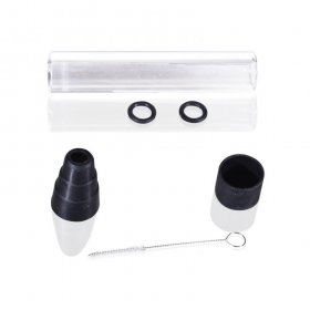 3 in One Twisty Glass Blunt with Bong Adapter Fits 10mm/14mm/18mm/19mm Bongs and Includes Extra Accessories New