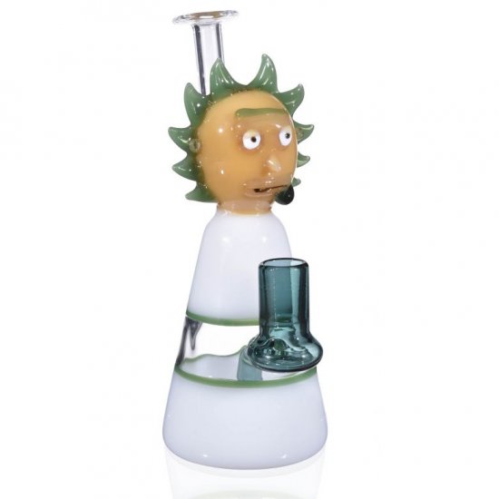 Rick And Morty Built In Bubbler oil Rig Bong - Drastic Loww Price $ 39.99 New