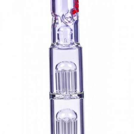 Bloody Hell - Cheech Glass - 19" Triple Tree Perc Beaker Base Bong - Red New