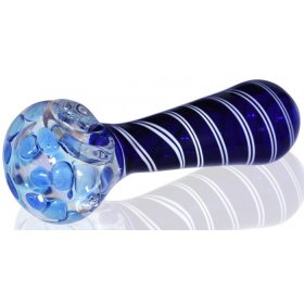 5" Pock a Dot Pipe - Blue New