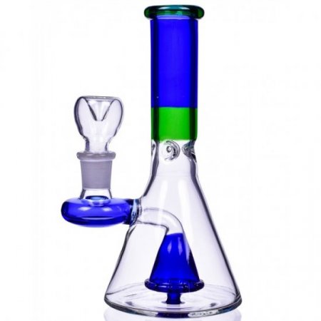 Smoke Club - 8" Mushroom Sprinkler Perc Beaker Bong New