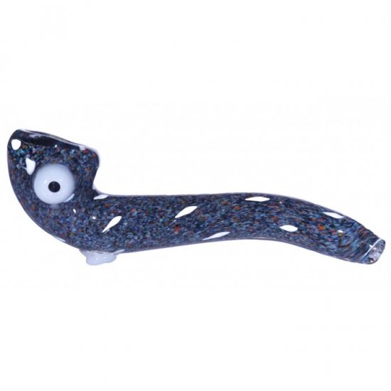 5\" spotted Sherlock Glass Pipe - Purple New