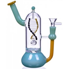 Aquaman's Pipe - 8.5" Rotating DNA Perc New