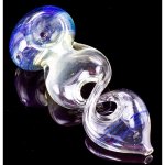 4" Twisted Serpent Glass Pipe - Double Helix New