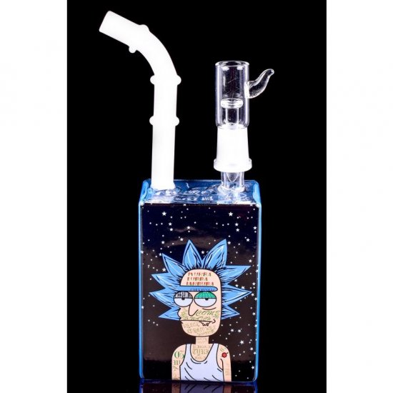 ThugLife - 8\" Rick & Morty Juice Box Dab Rig New