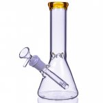 The Fuji - 8" Beaker Base Bong - Assorted Colors New