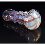 3" Asclepius Glass Hand Spoon Pipe - Fumed New